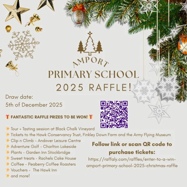 Amport Primary School 2025 CHRISTMAS RAFFLE! promotional image